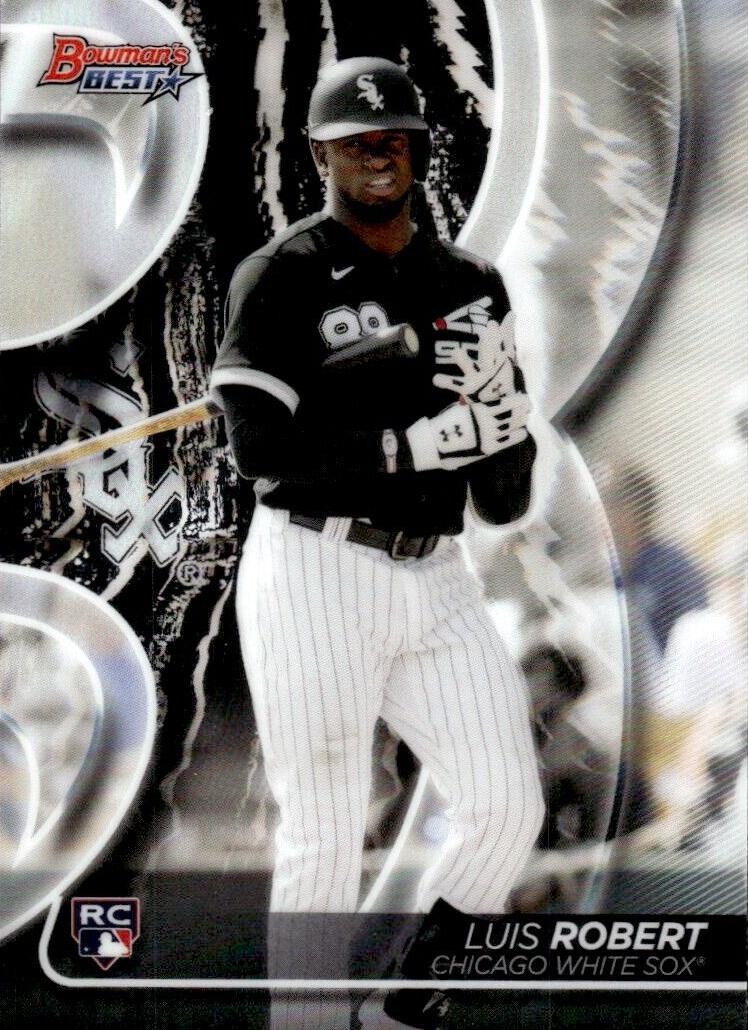 2020 Bowman's Best Luis Robert [Orange Refractor] #10 card