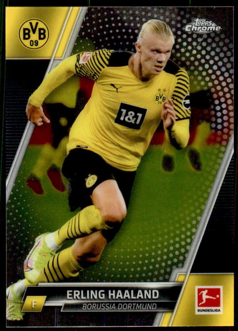 2021 Topps Chrome Bundesliga Erling Haaland #30 card