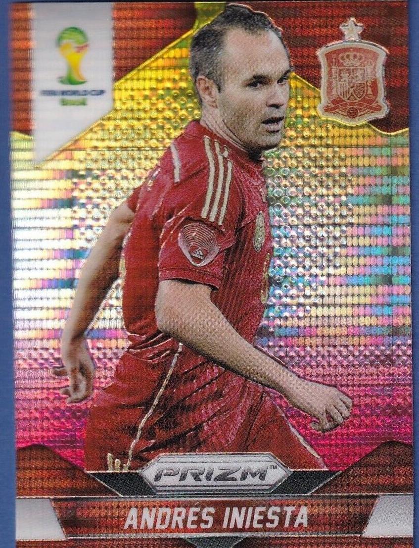2014 Andres Iniesta [Yellow and Red Pulsar] #177