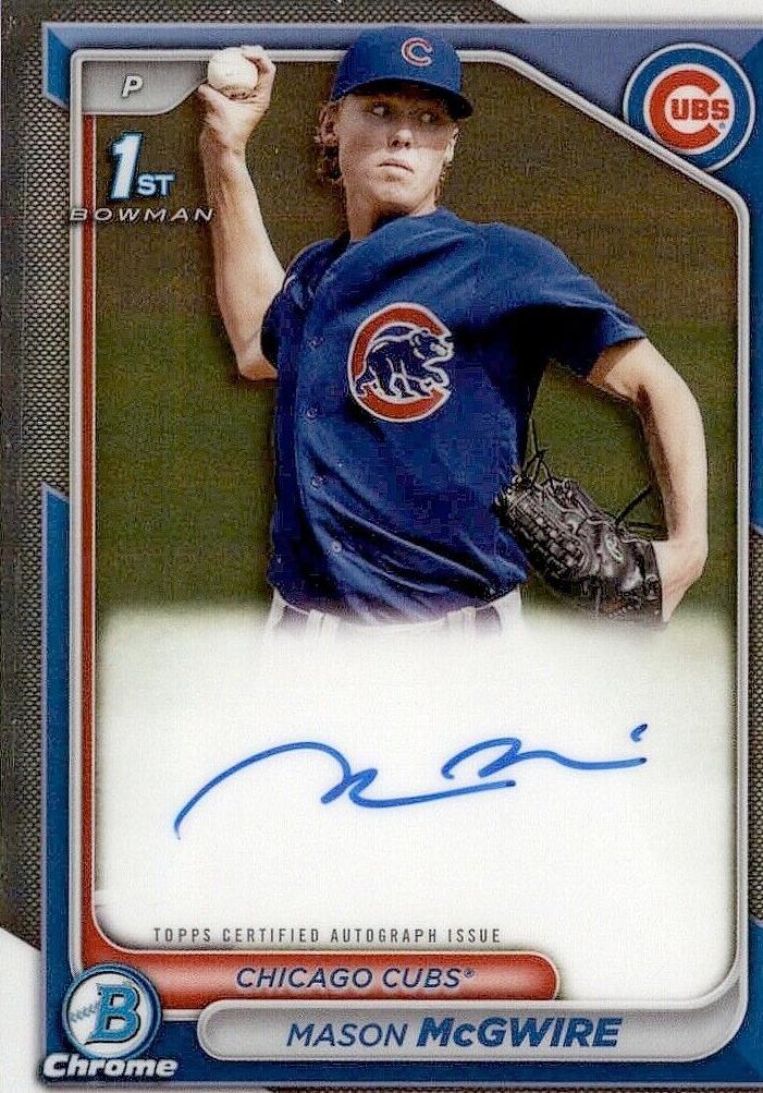 Mason McGwire 2024 Bowman Chrome Baseball card