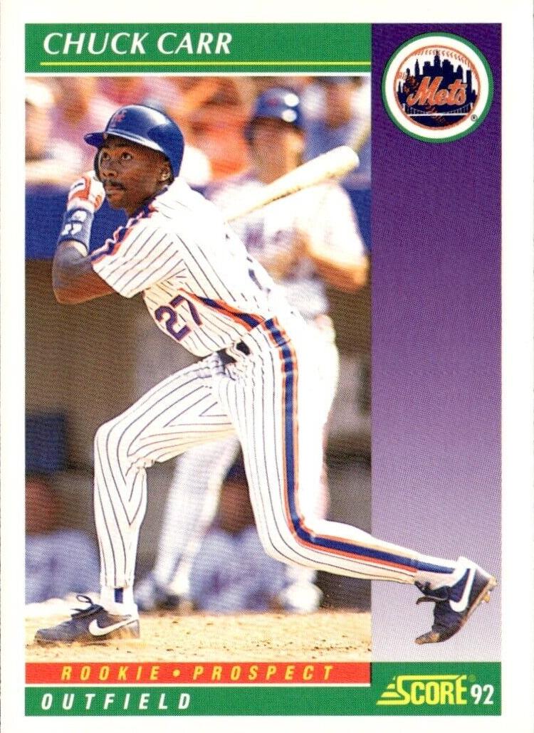 1992 Score Chuck Carr #857 card