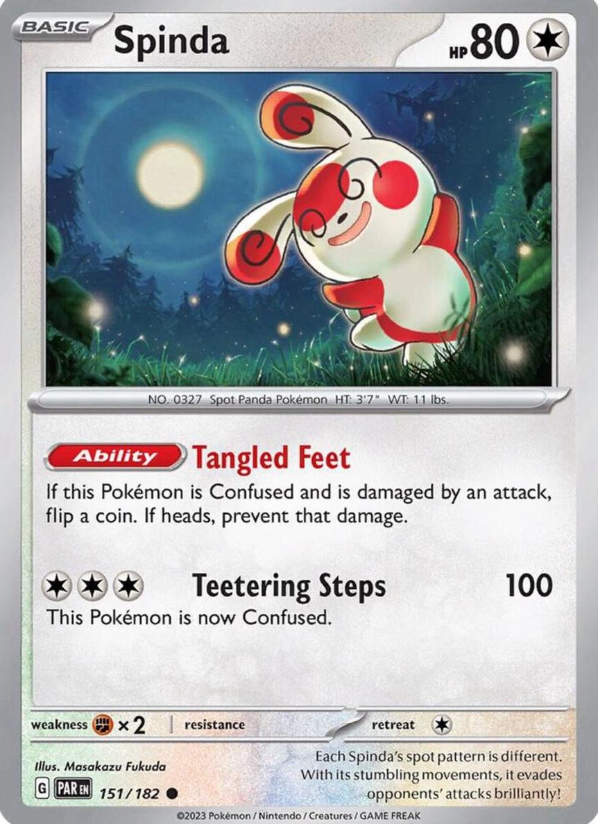 Spinda 2023 Pokemon Scarlet & Violet Paradox Rift