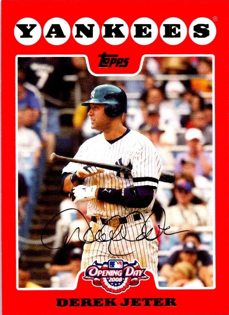 2008 Topps Opening Day Derek Jeter #105 card