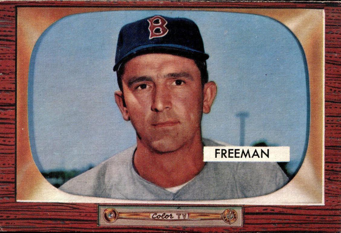 1955 Bowman Hershell Freeman #290 card