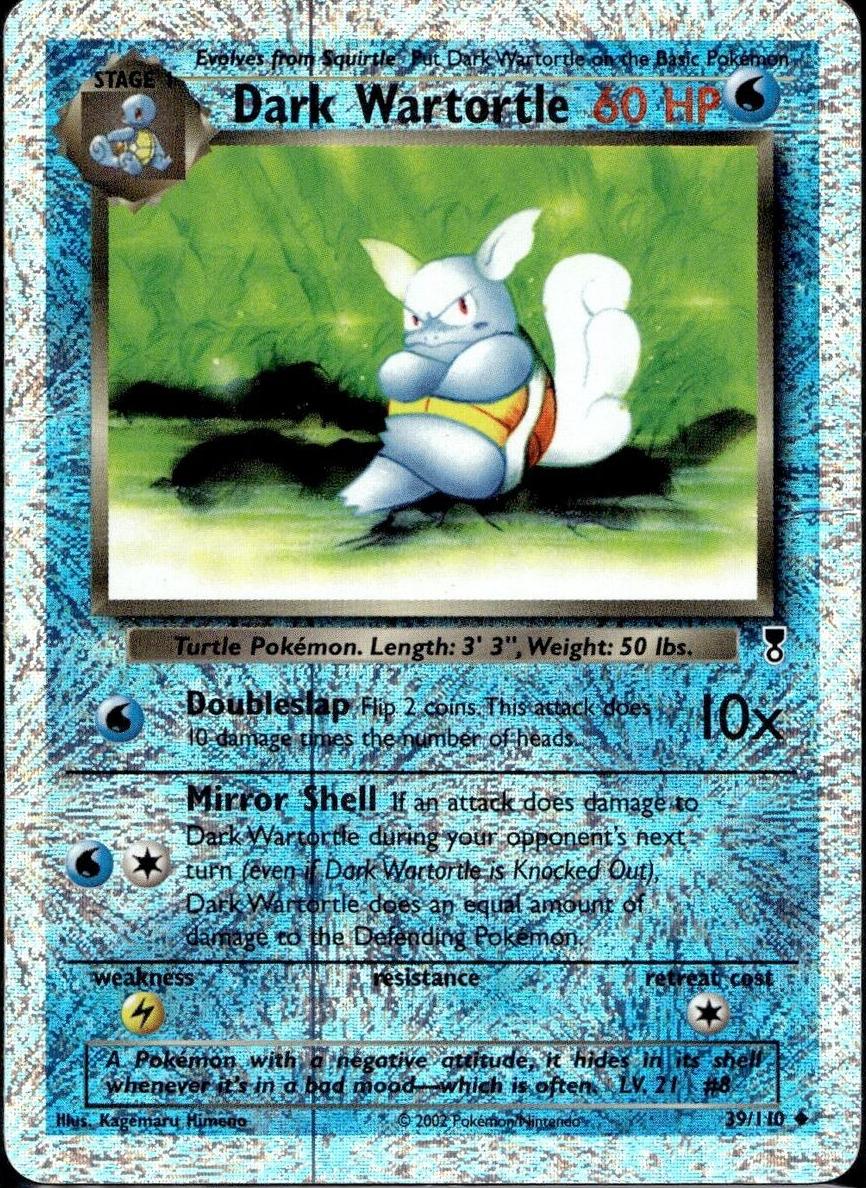 2002 Pokemon Legendary Col-Revfoil Reverse Holo #39 Wartortle front