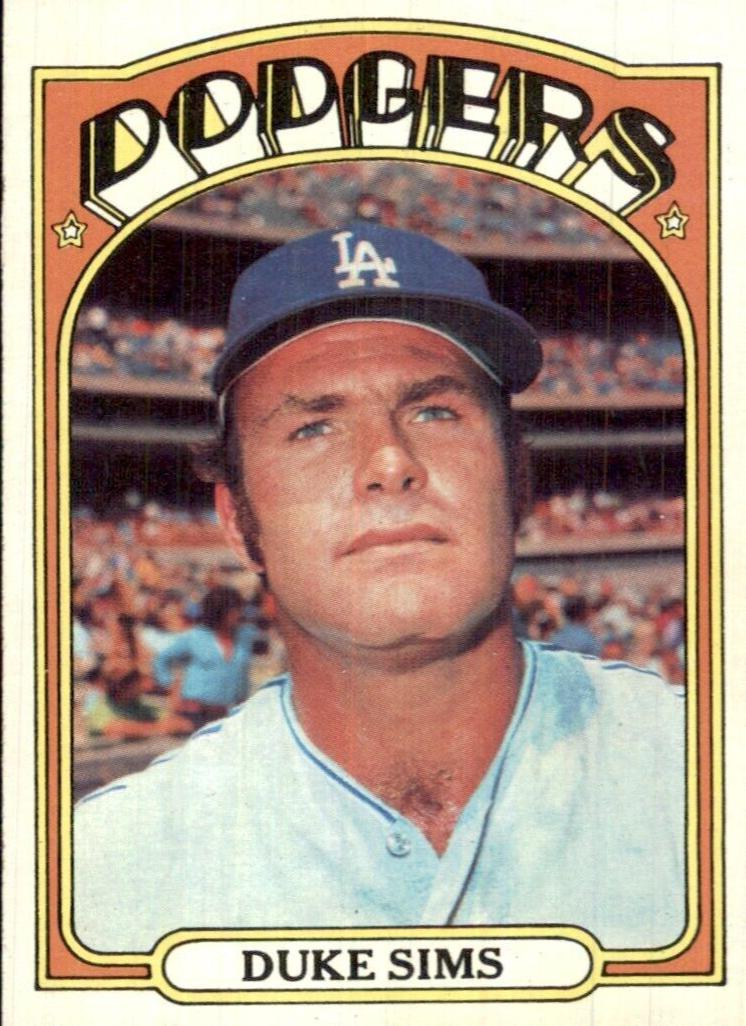 1972 Topps Duke Sims #63 card