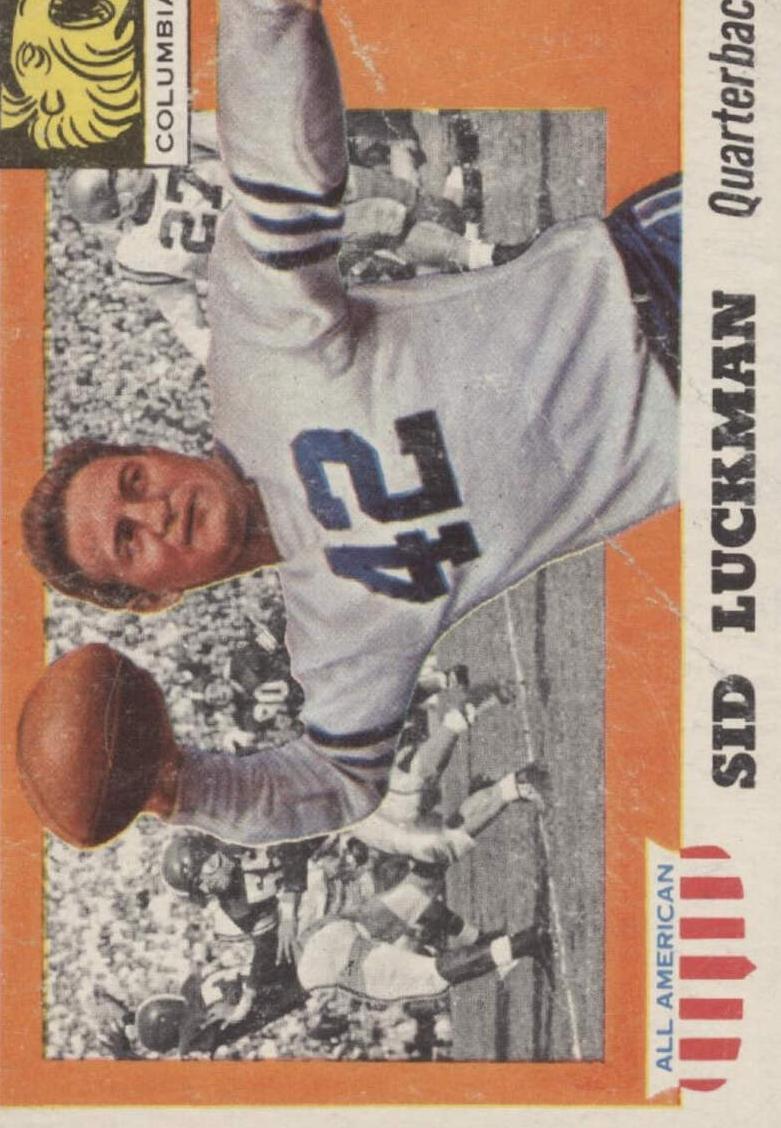1955 Topps All American Sid Luckman #85 card