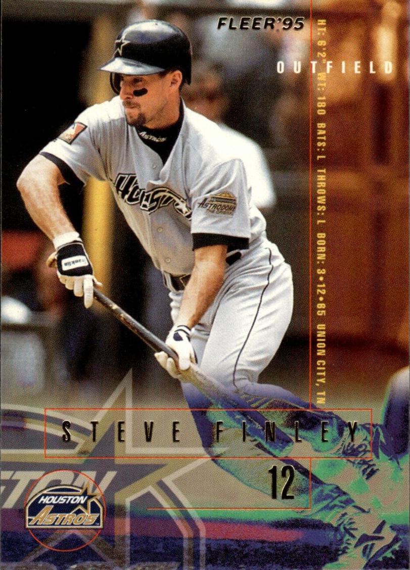 1995 Fleer Steve Finley #459 card