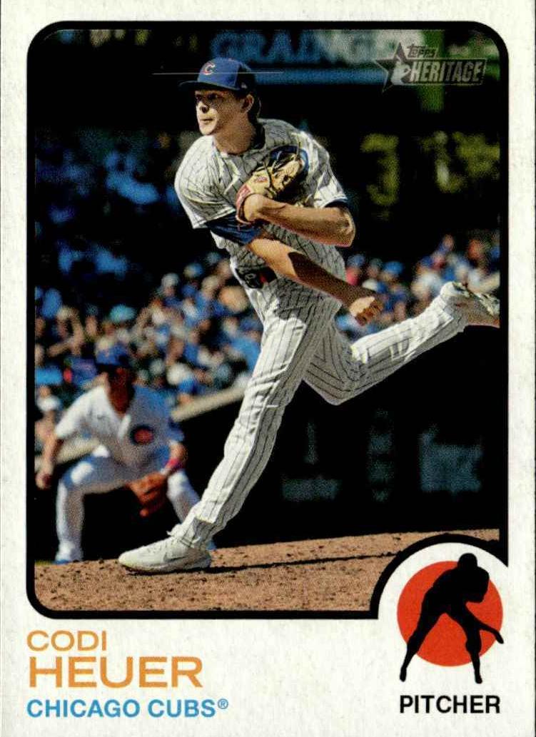 2022 Topps Heritage Codi Heuer #418 card