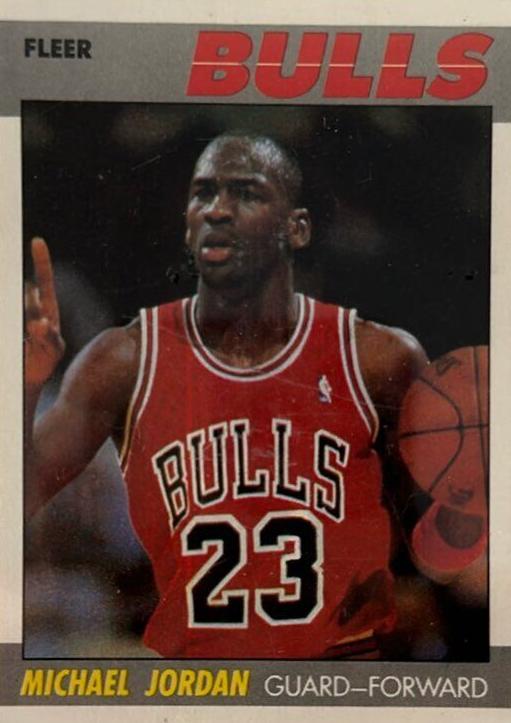 1987 Fleer Fleer Ex- Mt #59 Michael Jordan front