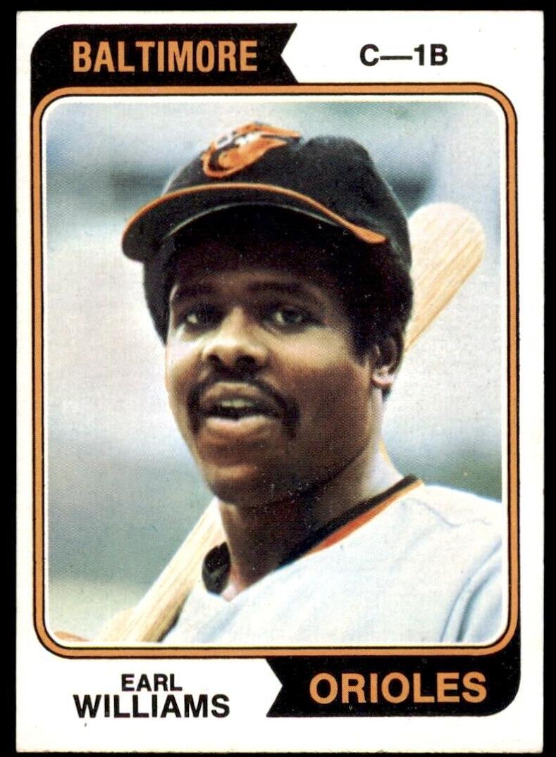 1974 Topps Earl Williams #375 card