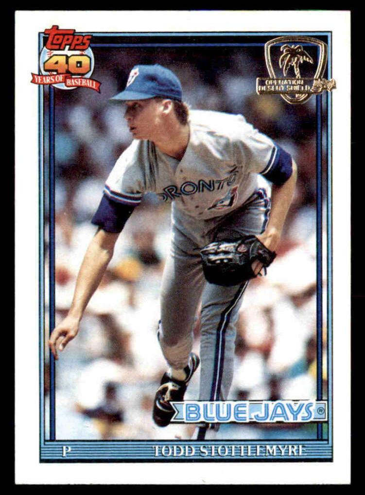 Todd Stottlemyre 1991 Topps Desert Shield Baseball