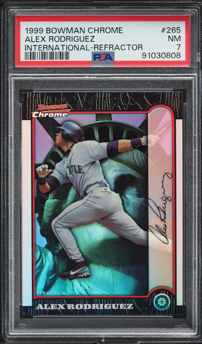 1999 Bowman Chrome Baseball International Refractor Alex Rodriguez #265