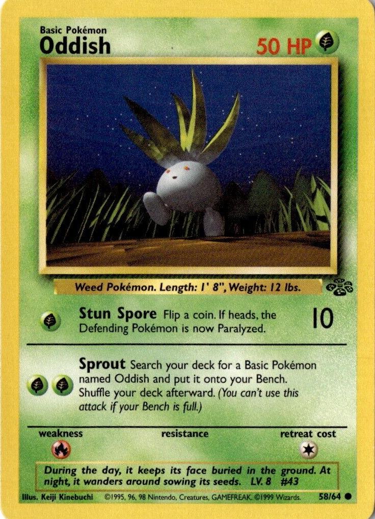 Oddish 1999 Pokemon Jungle