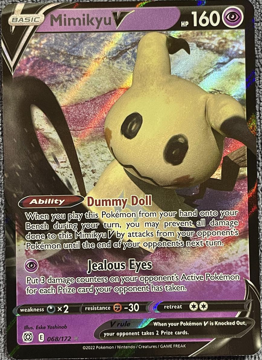 Mimikyu V 2022 Pokemon Brilliant Stars