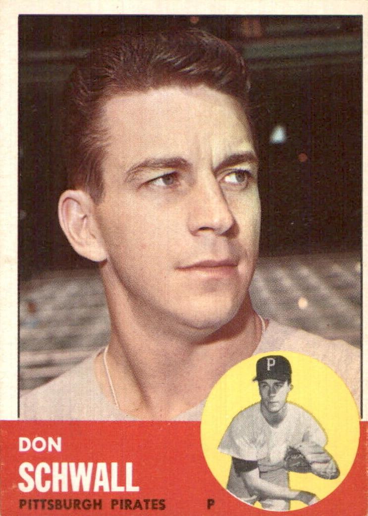 1963 Topps Don Schwall #344 card
