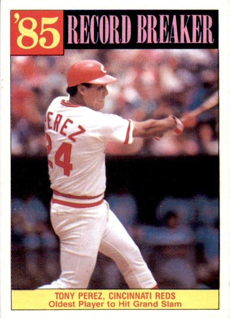 1986 Topps Tony Perez #205 card