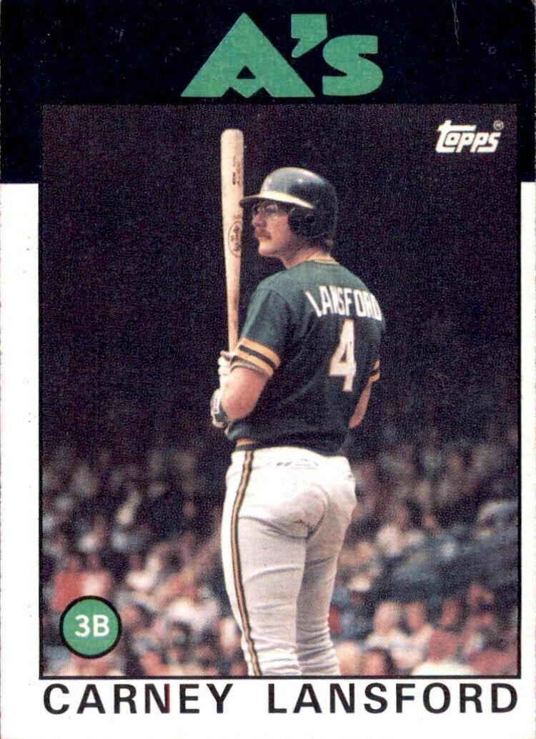 1986 Carney Lansford #134