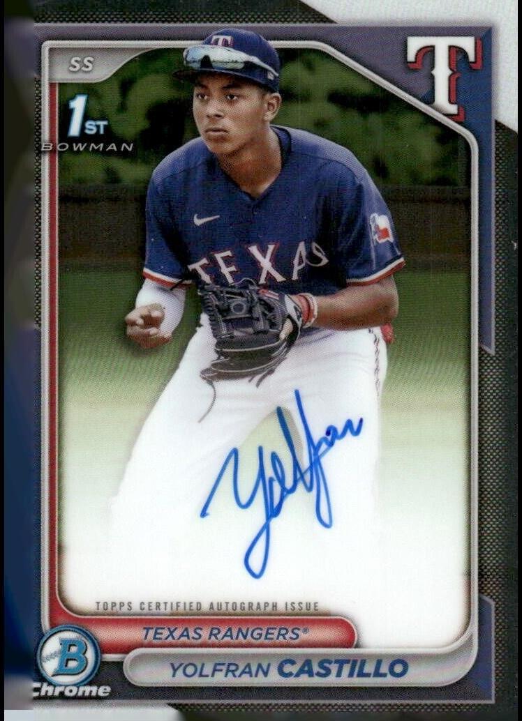 Yolfran Castillo 2024 Bowman Chrome Baseball card