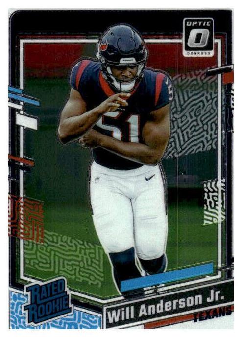 Will Anderson Jr. 2023 Donruss Optic Football card