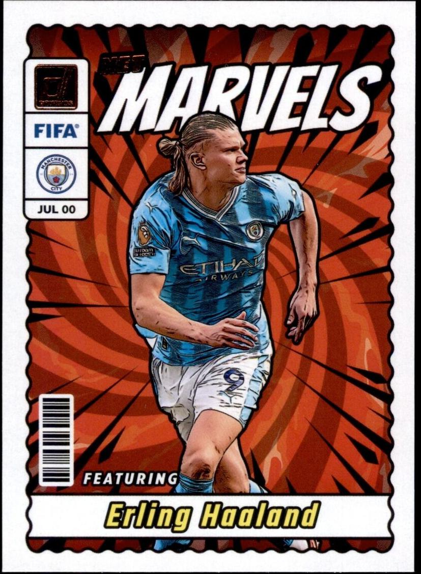 2023 Panini Obsidian Black Color Blast Erling Haaland #11 card