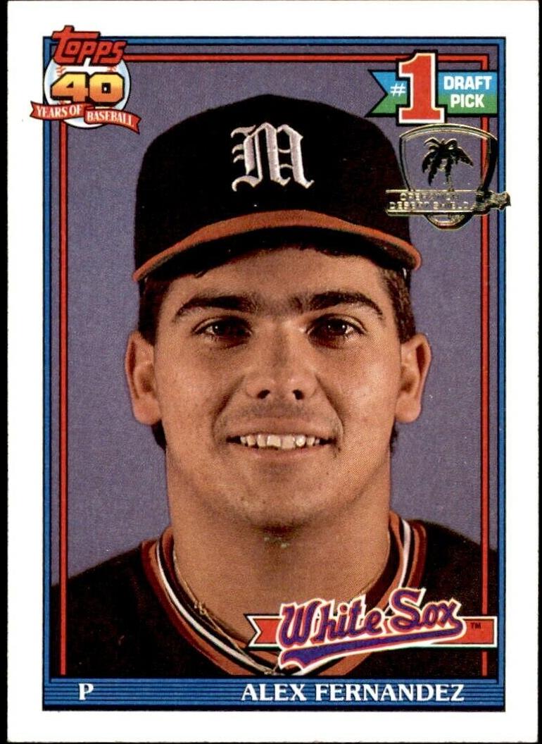Alex Fernandez 1991 Topps Desert Shield Baseball