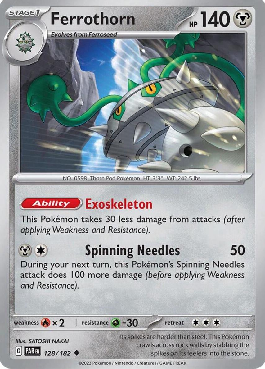 Ferrothorn 2023 Pokemon Scarlet & Violet Paradox Rift