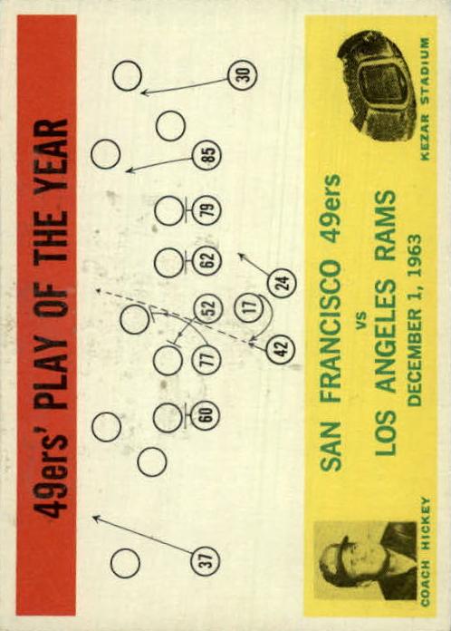 1964 Philadelphia San Francisco 49ers #168 card