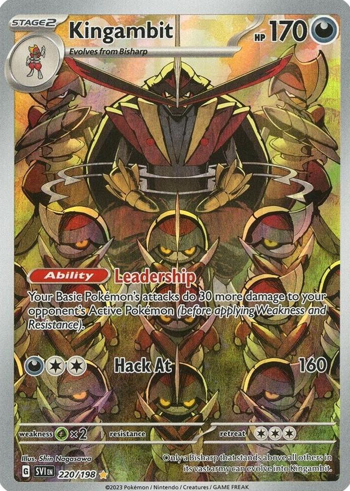 2023 Pokemon Svien Pa Illustration Rare #220 Kingambit front