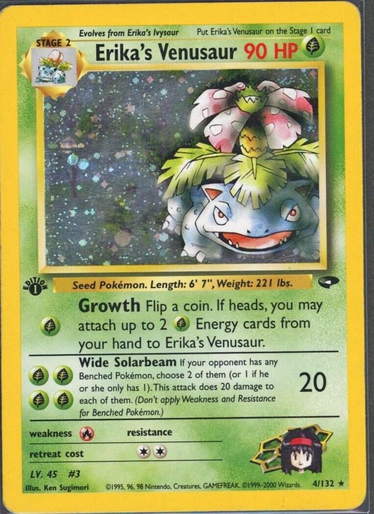 2000 Pokemon Gym Challenge Holo #4 Erika front