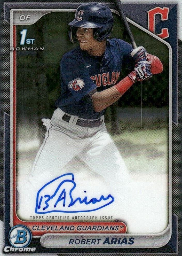 Robert Arias 2024 Bowman Chrome Baseball card