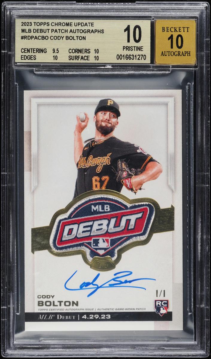 2023 Topps Chrome Update Baseball Cody Bolton #RDP-CBO BGS 10