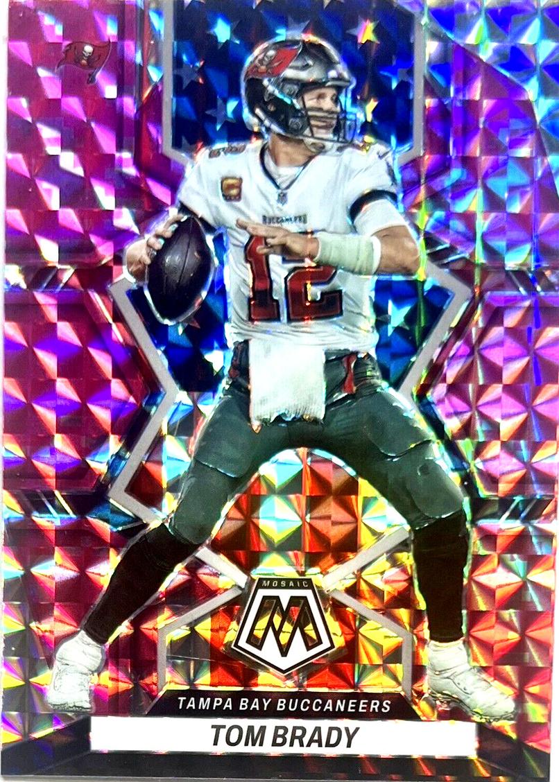 2022 Panini Mosaic CAMO PINK #251 Tom Brady front
