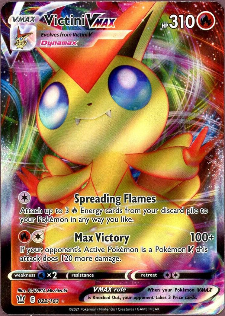 Victini Vmax Holo 2021 Pokemon Battle Styles