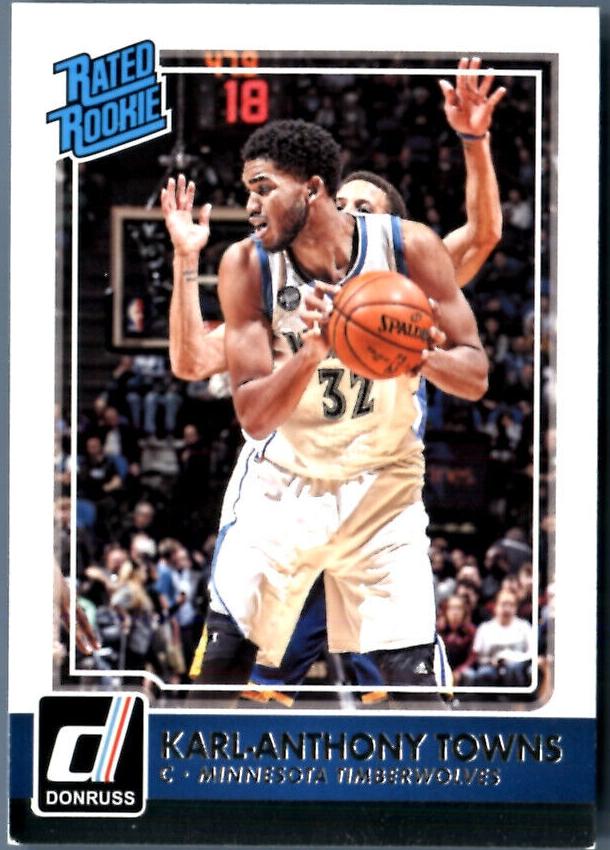 2015 Panini Donruss Karl-Anthony Towns #208 card