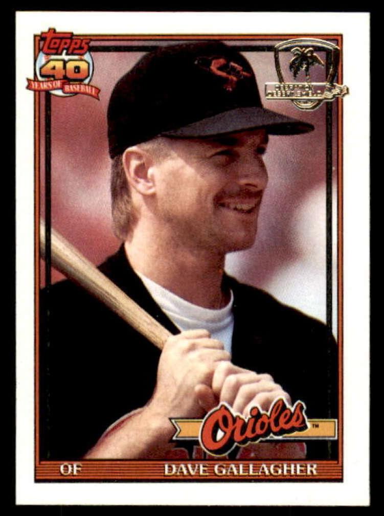 Dave Gallagher 1991 Topps Desert Shield Baseball