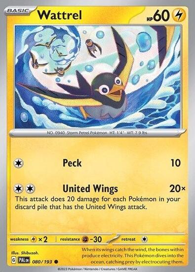 Wattrel 2023 Pokemon Scarlet & Violet Paldea Evolved