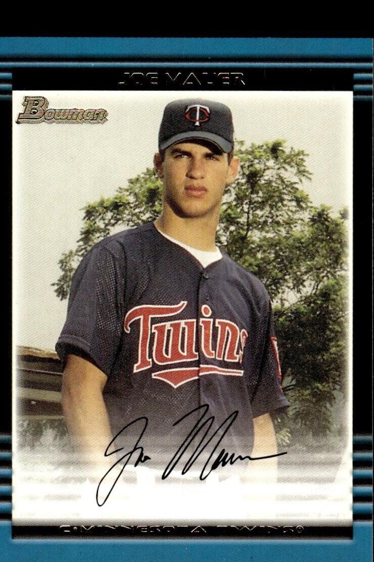 2002 Bowman Joe Mauer #379 card