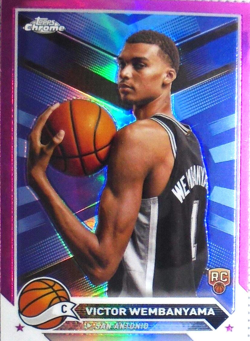 2023 Topps Topps Chrome Pink Refractor #1 Victor Wembanyama front