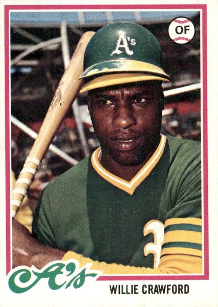 1978 Topps Willie Crawford #507 card