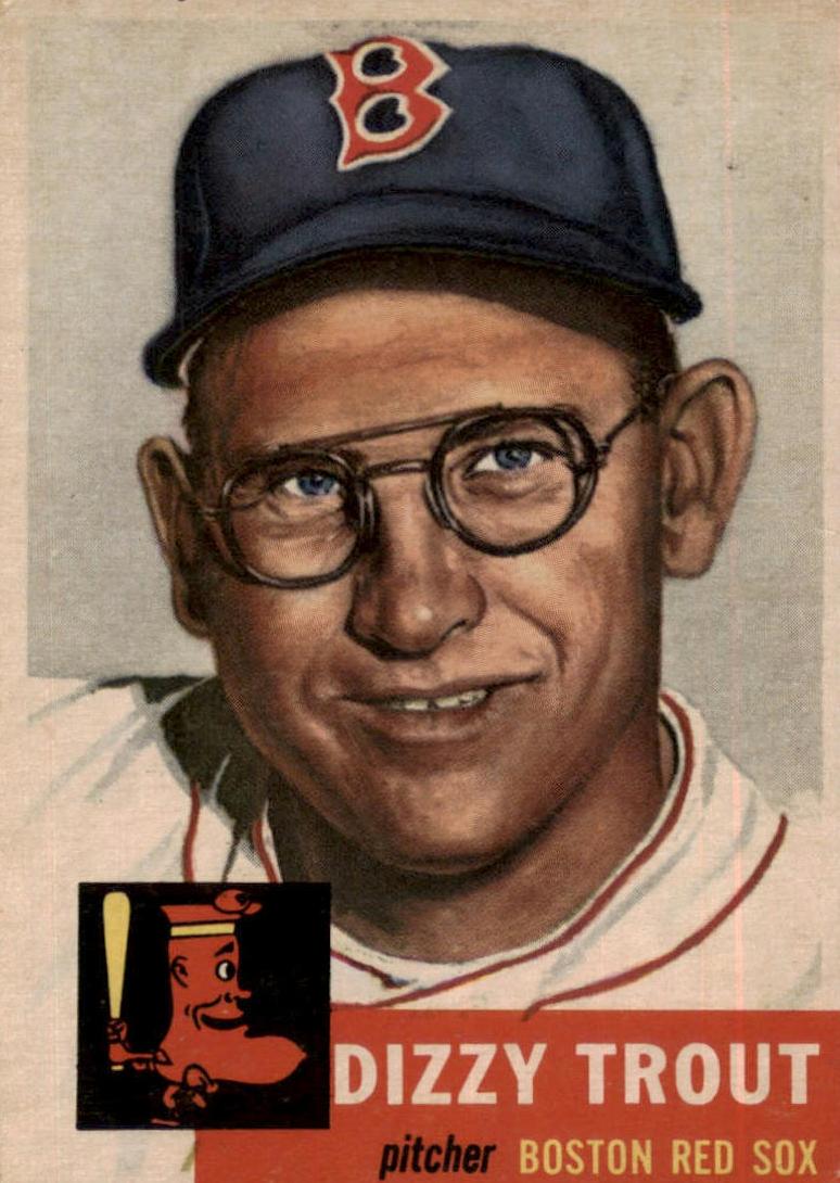 1953 Topps Dizzy Trout #169 card