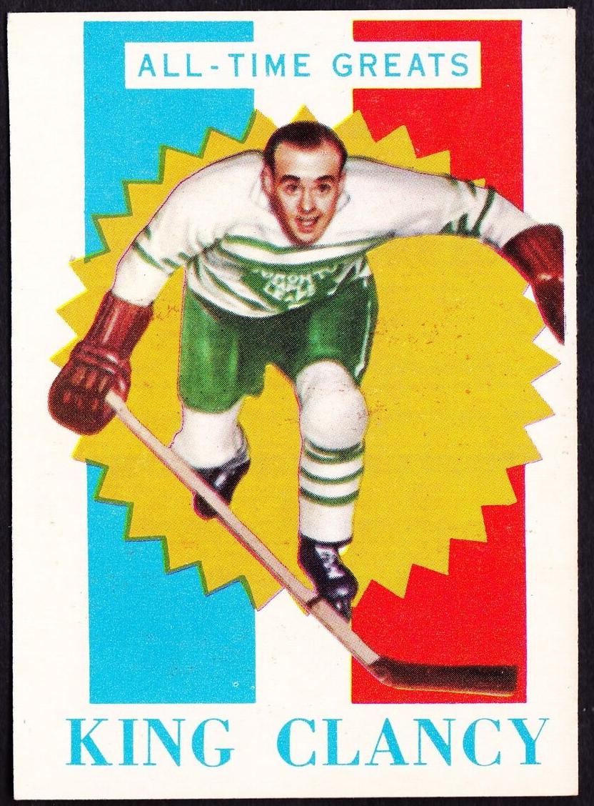 1960 Topps King Clancy #47 card