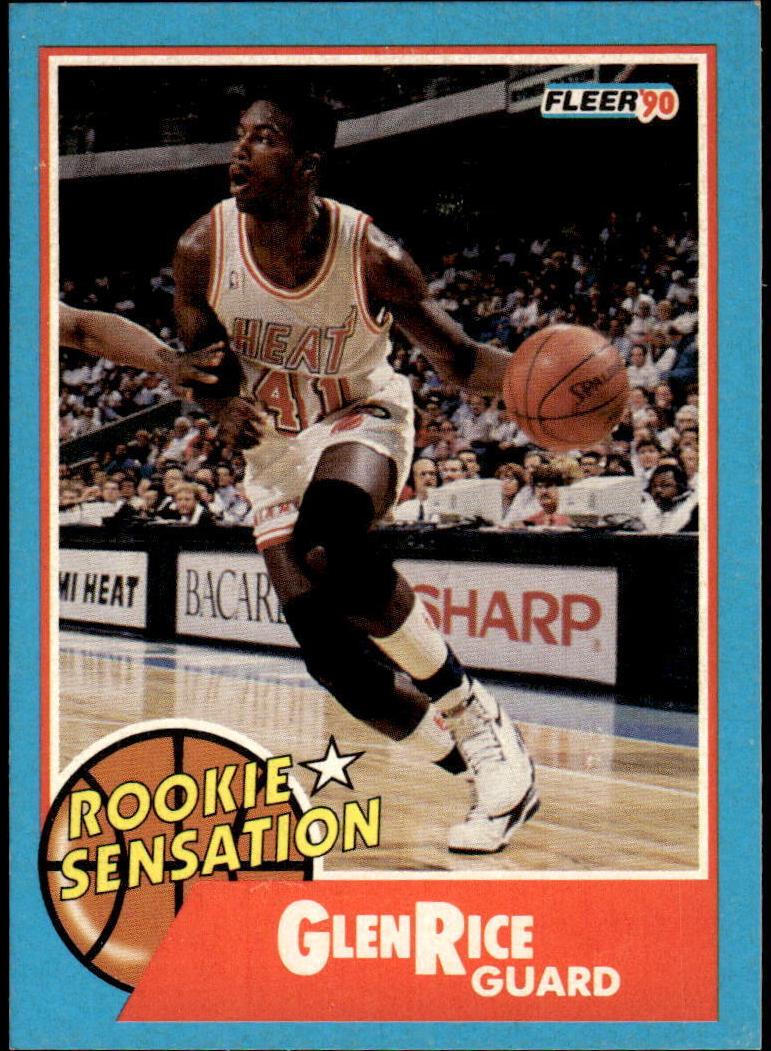Glen Rice 1990 Fleer Rookie Sensation Basketball