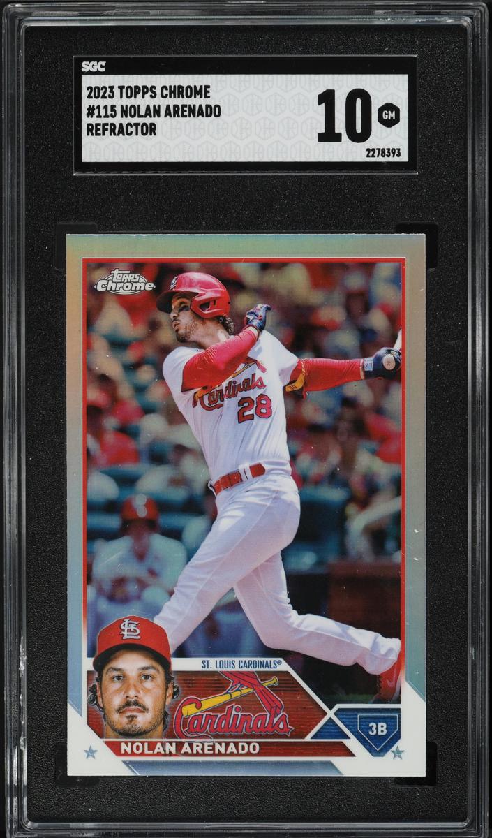 2023 Topps Chrome Baseball Refractor Nolan Arenado #115