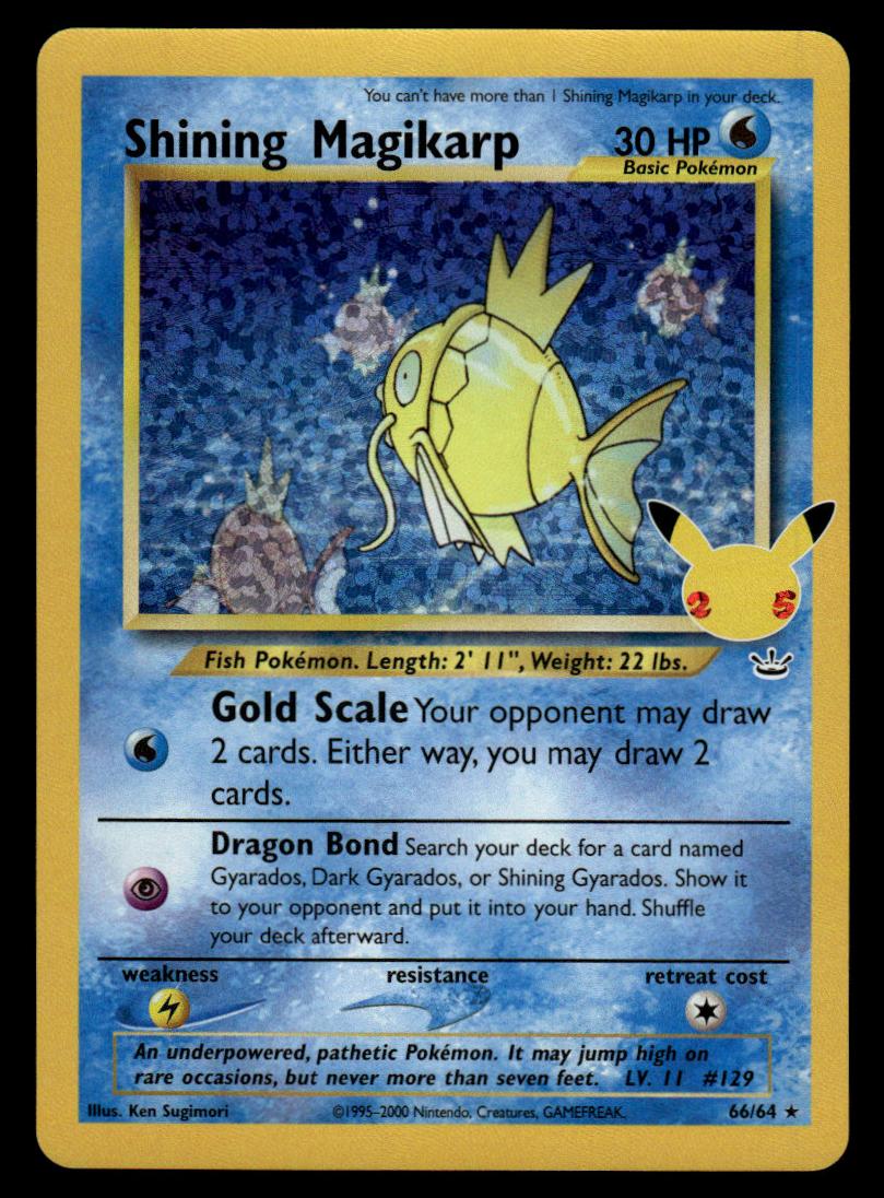2021 Pokemon Celebrations CLASS.COLL-NEO REVELATION #66 Shining Magikarp front