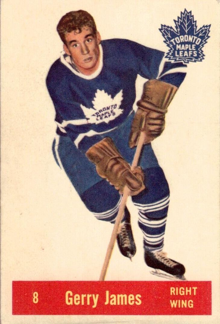 1957 Parkhurst Gerry James #8 card
