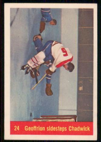 1957 Geoffrion Sidesteps Chadwick #24