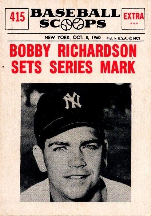 1961 Bobby Richardson #415