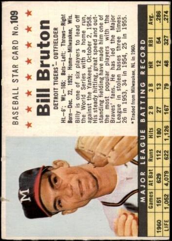 1961 Bill Bruton [Perforated] #109