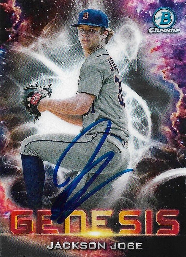 2021 Bowman Draft Jackson Jobe [Red] #CDA-JJ card